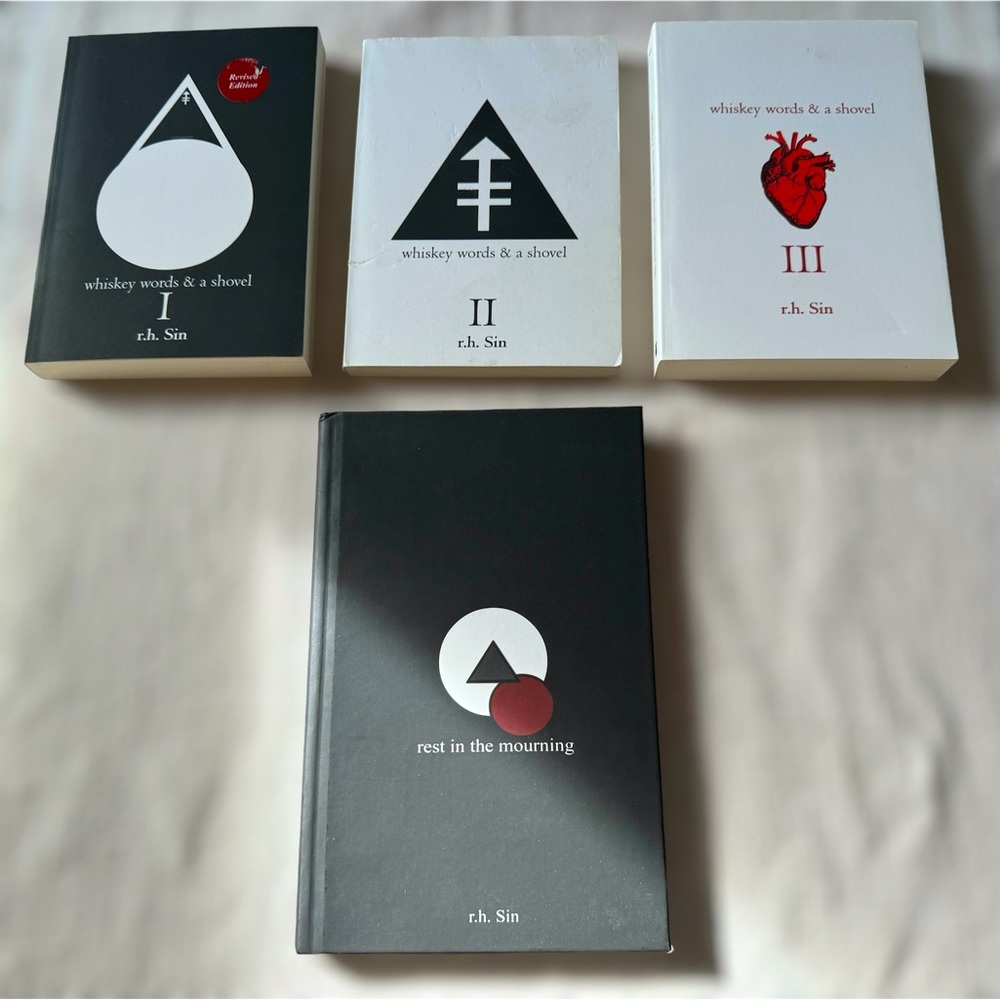 Bundle of 4 r.h. Sin Poetry Books I II III Rest in the Morning